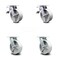 Service Caster 6 Inch Semi Steel Swivel Caster Set with Roller Bearing 2 Total Lock Brake SCC SCC-TTL30S620-SSR-2-S-2 - alternate 1